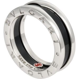 BVLGARIBulgari  B Zero One Save the Children Ring SV925 Black Ceramic Silver #52