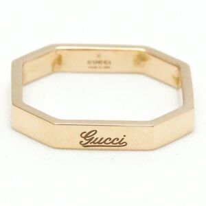 Gucci Octagonal Ring Pink Gold [18K] Fashion No Stone Band Ring Pink Gold