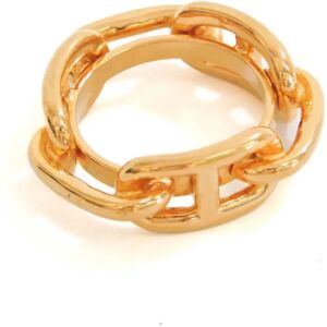 Hermes Metal Scarf Ring Gold Lugate Shane Dunkle