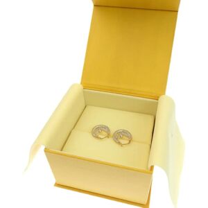 Fendi F is rhinestone hoop FF earrings 8AH3014GF089U