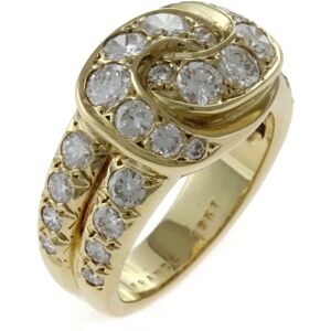 VAN CLEEF & ARPELS Ring No. 12.5 18K K18 Yellow Gold Diamond Women's