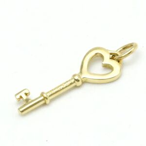 Tiffany & Co. TIFFANY Heart Key Yellow Gold [18K] No Stone Men,Women Fashion Pendant Necklace [Gold]