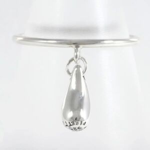 Tiffany & Co. TIFFANY Teardrop Silver Ring No. 11 Bag Total Weight Approx. 1.4g Jewelry