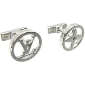 LOUIS VUITTON M80188 Bouton de Manchette LV Catch Metal Silver Cufflinks 0010 6B0010ZLS5