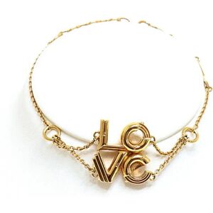 LOUIS VUITTON M62844 Gold Charm Bracelet Gold