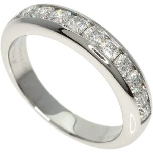 Tiffany & Co. TIFFANY Lucida Half Circle Diamond Width 4mm Ring Platinum PT950 Women's &Co.