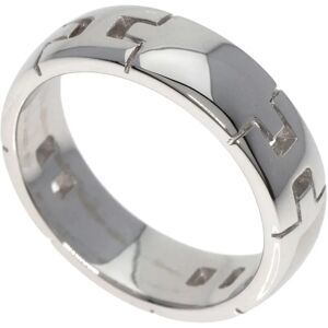 Hermes Hercules Ring #50 K18 White Gold Women's