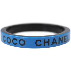 Chanel bangle AB8421 resin blue black logo CC mark B22S