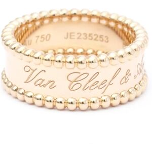 VAN CLEEF & ARPELS Perlee Signature Ring Pink Gold [18K] Fashion No Stone Band Ring Pink Gold