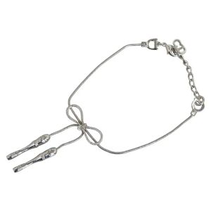 Christian Dior Dior rope jump bracelet silver metal ladies