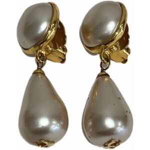 Chanel fake pearl brand accessories earrings ladies