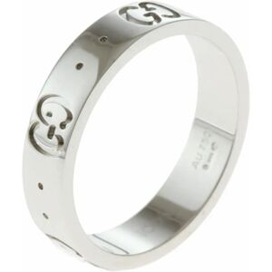 Gucci Ring No. 8.5 18K K18 White Gold Ladies