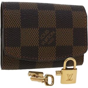 LOUIS VUITTON Damier Ebene Cuff Cadena & Kure M64601 LV Auth 43798