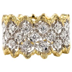 Baume & Mercier Diamond Two-Color Gold Filigree Ring