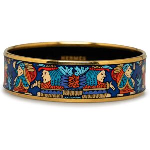 Hermes Wide Enamel Bangle Costume Bracelet