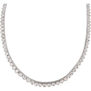 Vintage French 1960s 117 Diamonds Platinum River Necklace