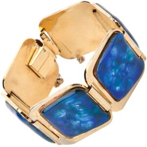 Vintage Finds Vintage 1970s Bracelet, Gold, blueThis item has been used and may have some minor flaws. Before purchasing, please refer to the images for the exact condition of the item.