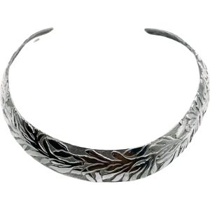 LANVIN Vintage Silver Plated Collar Necklace 1980s