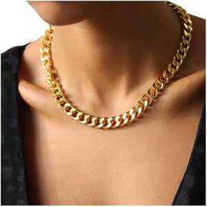 Vintage 1980s Chain Necklace - 18 Carat Gold Plated Vintage Deadstock