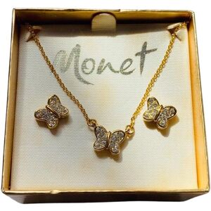 MONET Vintage Necklace & Earrings Set 1980s