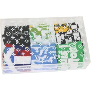 LOUIS VUITTON Monogram Virgil Abloh LV Archives 6 Socks Set S MP3136 Auth ak197A