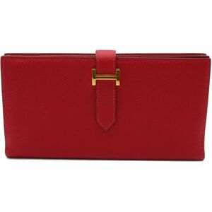 Hermes Beansufla Red Epsom leather