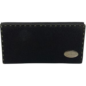 Fendi Dark Brown Selleria Leather Continental Wallet