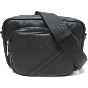 Fendi Shadow Diagonal Duo Camera Case Black leather 7VA607APDOF0GXN