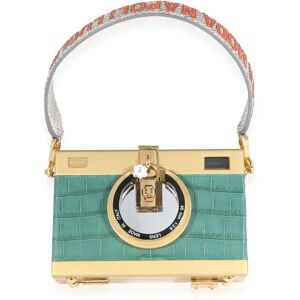 Dolce&Gabbana Embossed Gold Resin Camera Case Bag