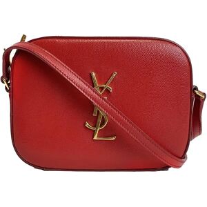 YSL SAINT LAURENT - Grain de Poudre Classic Monogram Small Red Camera Bag Crossbody