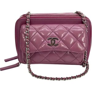 Chanel Purple Patent Pocket Box Camera Case