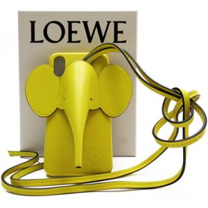 Loewe iPhone X/XS case elephant yellow series leather