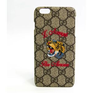 Gucci Coated Canvas Phone Bumper For IPhone 6 Plus Beige GG Supreme