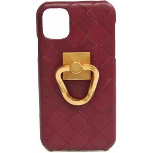 Bottega Veneta Intrecciato Leather Phone Bumper For IPhone 11 Pro Bordeaux