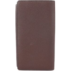 Hermes Etui Smart Classic Other Accessories Vaux Epsom Brown Navy Notebook Type Smartphone Case Card A Engraved