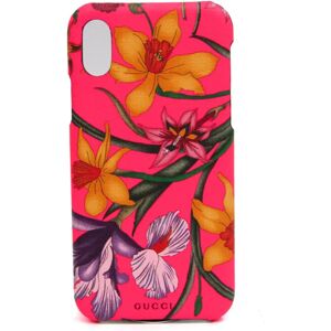 Gucci PVC Phone Bumper For IPhone X Multi-color,Pink Flower pattern 550800