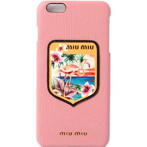 Miu Miu iPhone 6 plus case 6s miumiu iPhoneplus 5ZH007 MADRAS BLASON Madras ROSA Rose