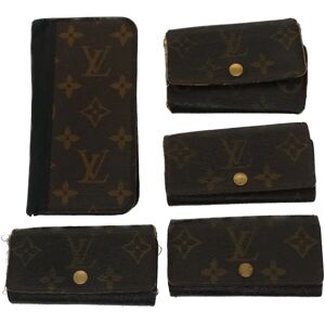 LOUIS VUITTON Monogram iPhone Case Key Case 5Set LV Auth bs7469