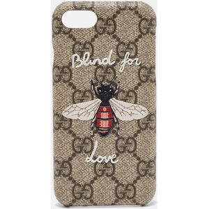 Gucci Beige GG Supreme Canvas Blind For Love iPhone 7 Case