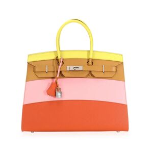 Hermes Lime, Sesame, Rose Confetti & Terre Battue Sunrise Epsom Birkin 35