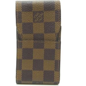 LOUIS VUITTON Cigarette Case Women's/Men's Accessories N63024 Damier Ebene [Brown]