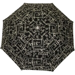 Chanel Parasol Umbrella by Sealine Cotton Black Unisex