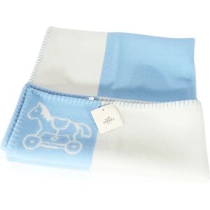 Hermes Bleu Glacier Wool Adada Avalon Baby Blanket