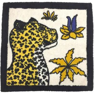 Hermes Caledo Plage Leopard CARRE DE PLAGE LEOPARDS 102786M01 Hand Towel Les Leopards NOIR