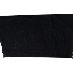 Chanel Camellia Blanket Large Towel Cotton COTTON Black ITH0QTW7Z3FG RM3391D