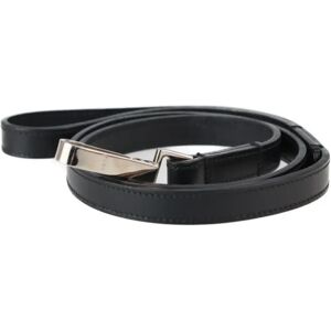 Gucci Other fashion miscellaneous goods 049.01.17.0412 leather black silver metal fittings leash pet supplies for medium-sized dogs