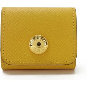 Hermes Memo Cover Sticky Note Alajif Post-it Case Epson Leather Yellow Accessories Women's  yellow