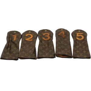 LOUIS VUITTON Monogram Golf Head Cover Pouch No.1,2,3,4,5 5Set LV Auth 51907