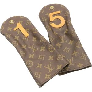 LOUIS VUITTON Monogram Golf Club Cover 2Set LV Auth th2439