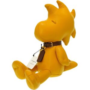 COACH PEANUTS Woodstock Doll Stuffed Leather Ocher 0039 Snoopy 6B0039ZE5